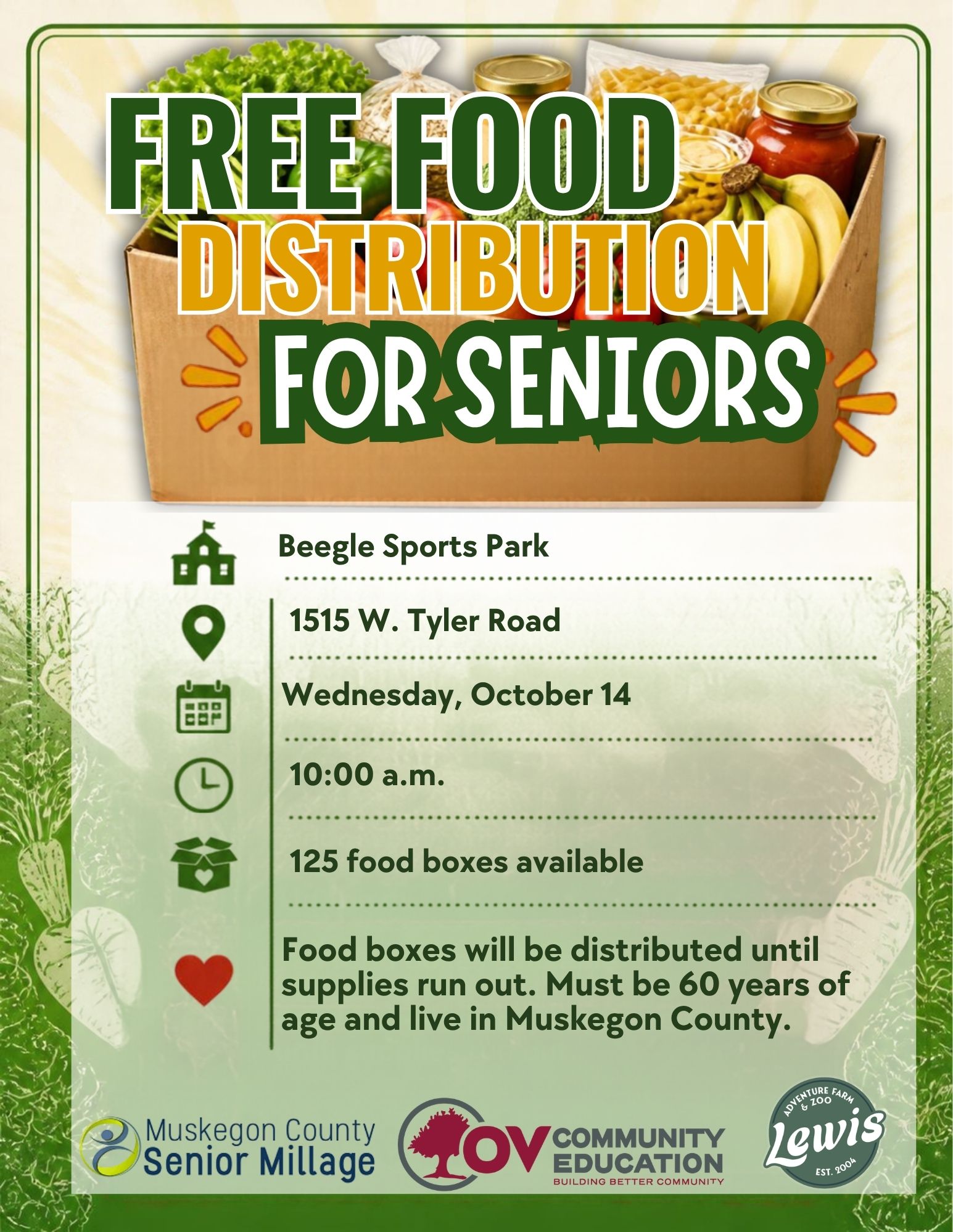 Food Distribution Flyer October 14th